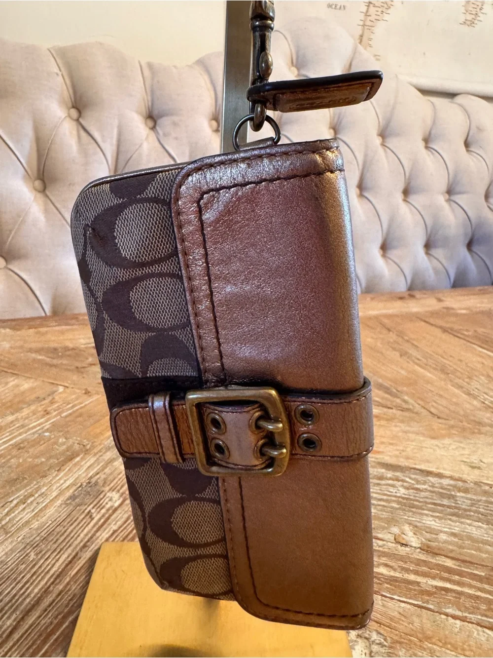 Coach Special Edition 2004 Leather Signature Wristlet